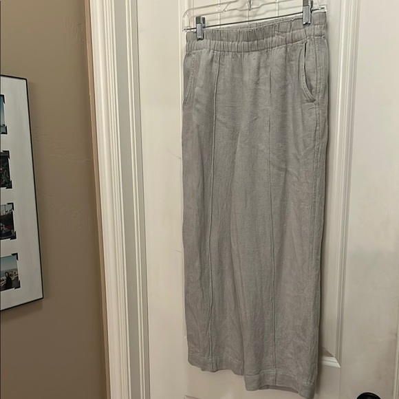 Madewell Pants - Madewell Gray linen small Relaxed Fit pants